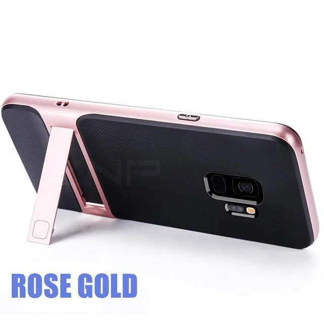 360 Full Cover Schutzhülle für Samsung Galaxy S9 S8 Plus PC + TPU Shock Proof Abdeckung für Samsung Note 8 Kickstand Telefon Fall