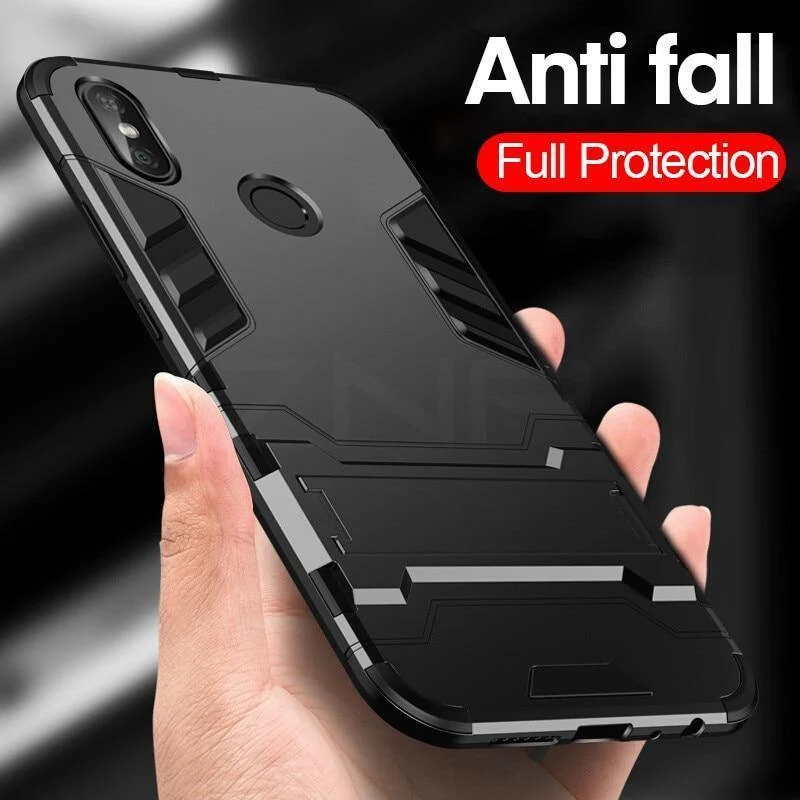 ZNP Vollständig stoßfeste Panzerungs-Telefonhülle für Xiaomi Redmi 5 Plus Note 5 6 Pro Matte Schutzhülle für Redmi 5 Hüllen Coque