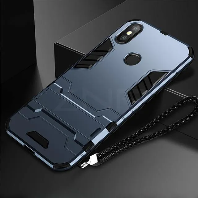 ZNP Vollständig stoßfeste Panzerungs-Telefonhülle für Xiaomi Redmi 5 Plus Note 5 6 Pro Matte Schutzhülle für Redmi 5 Hüllen Coque