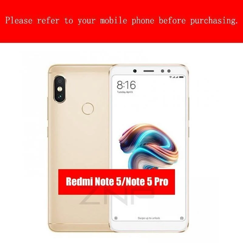 ZNP Vollständig stoßfeste Panzerungs-Telefonhülle für Xiaomi Redmi 5 Plus Note 5 6 Pro Matte Schutzhülle für Redmi 5 Hüllen Coque