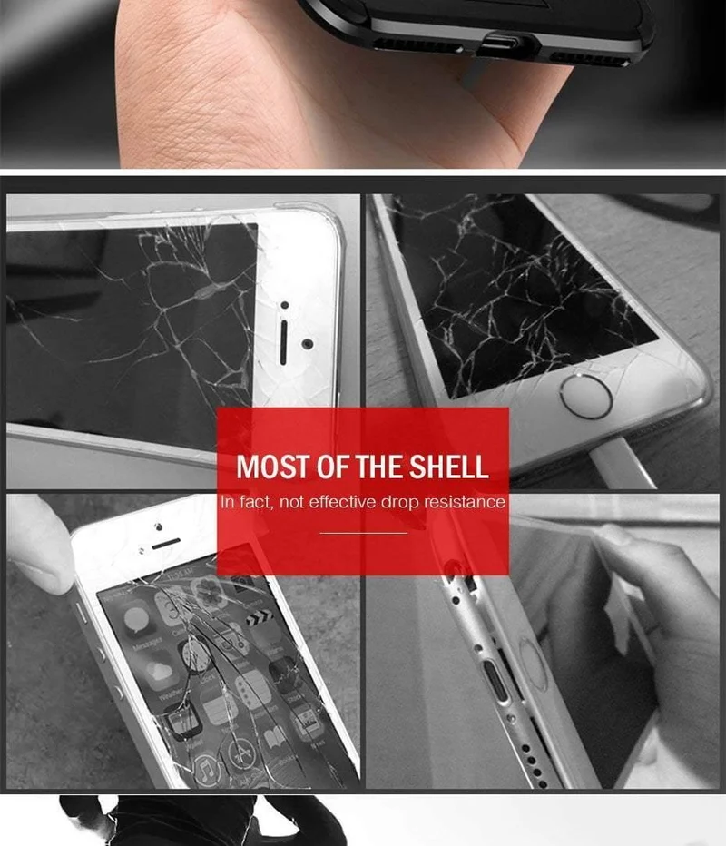 ZNP Volle stoßfeste Rüstung Telefonhülle für iPhone X 6 7 8 Plus Matte Schutzhüllen für iPhone 8 7 Plus 5 5s SE Hülle