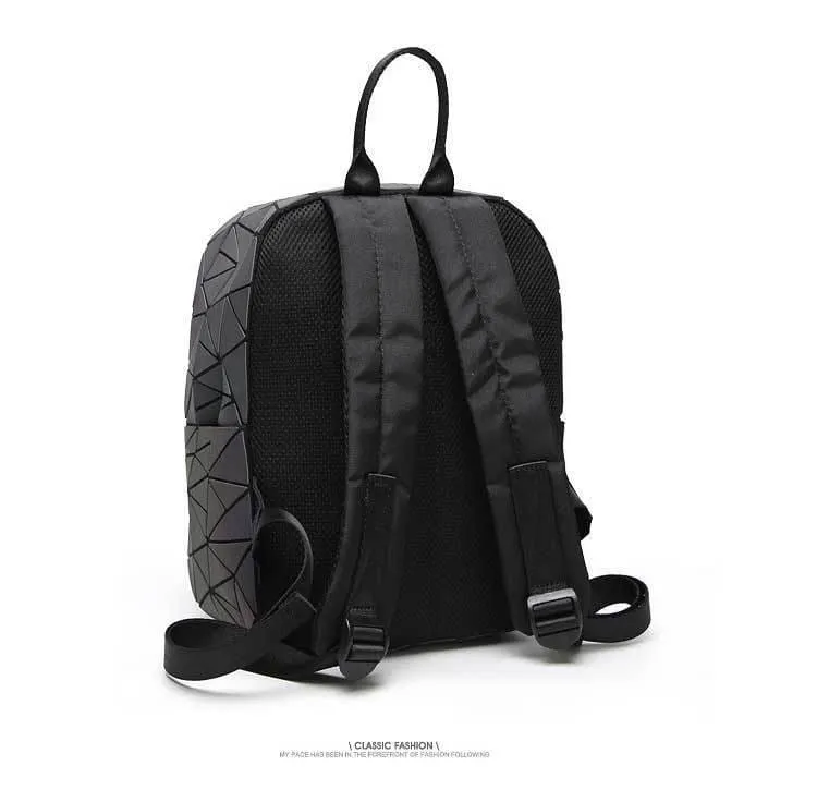 Frauen Rucksack Geometrische Umhängetasche Schüler Schultasche Für Teenager Hologramm Leuchtende Rucksäcke Laser bao tasche rucksack