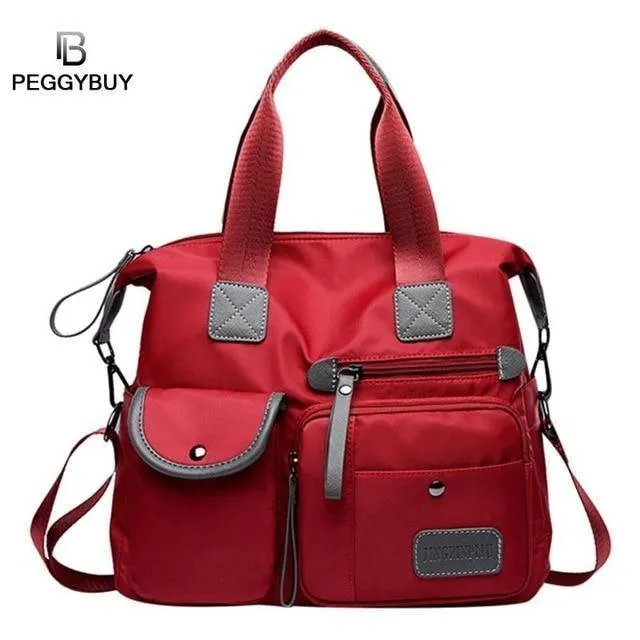 Damen Wasserdichte Handtasche Nylon Tote Travel Messenger Umhängetaschen Für Frauen Bolsa Feminina Top-Griff Umhängetasche