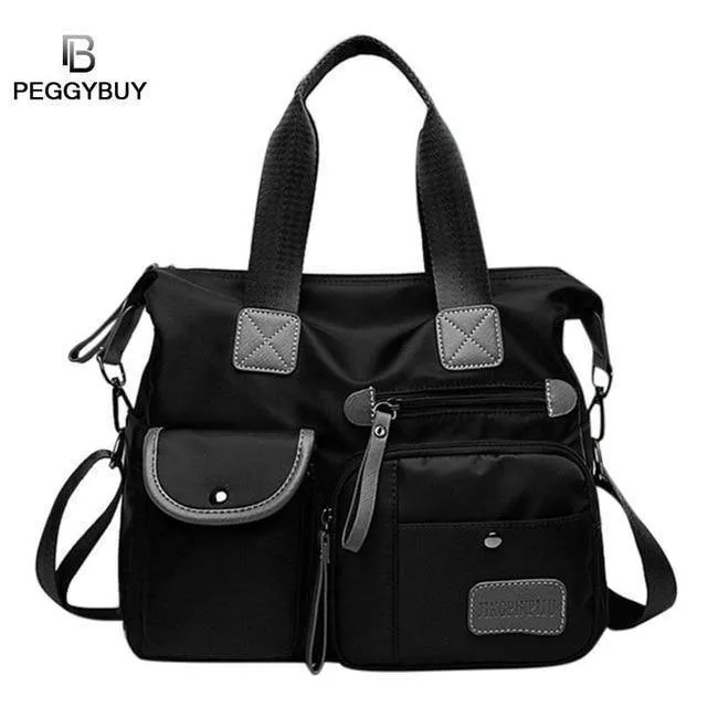 Damen Wasserdichte Handtasche Nylon Tote Travel Messenger Umhängetaschen Für Frauen Bolsa Feminina Top-Griff Umhängetasche