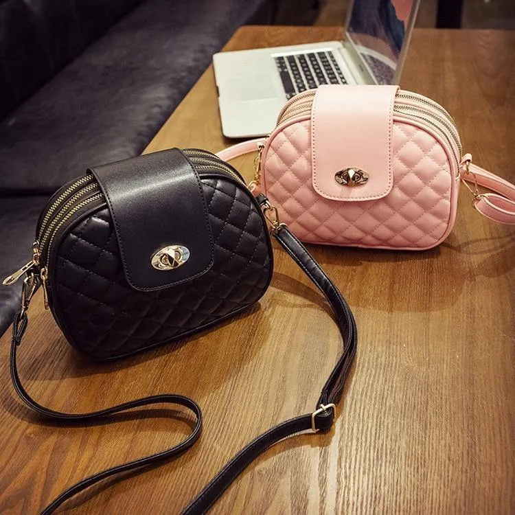 Umhängetaschen für Damen, hohe Kapazität, 3-lagige Schultertasche, Handtasche aus PU-Leder, Messenger-Tasche für Damen