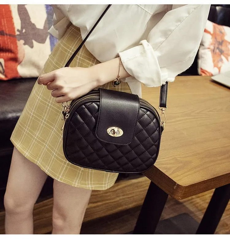 Umhängetaschen für Damen, hohe Kapazität, 3-lagige Schultertasche, Handtasche aus PU-Leder, Messenger-Tasche für Damen