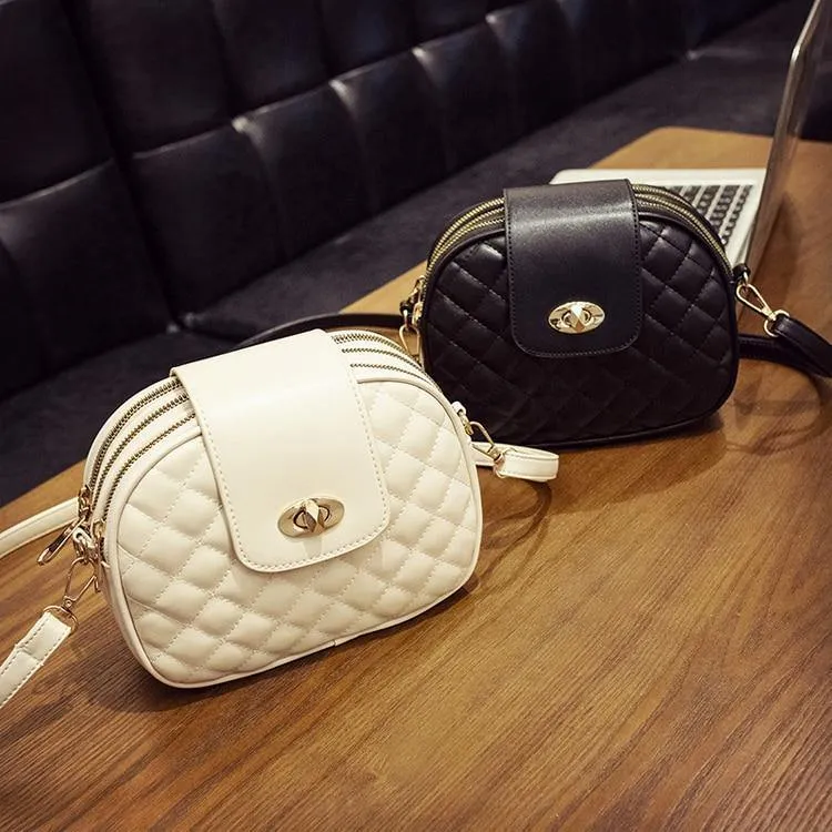 Umhängetaschen für Damen, hohe Kapazität, 3-lagige Schultertasche, Handtasche aus PU-Leder, Messenger-Tasche für Damen