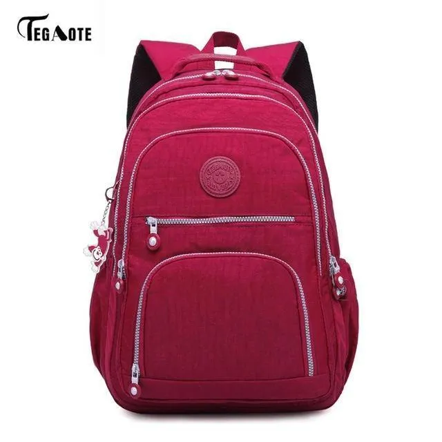 Schultasche wasserdichte Nylon Marke Laptop Rucksäcke für Teenager Frauen Rucksack Freizeit Schultertaschen Computer Packsack