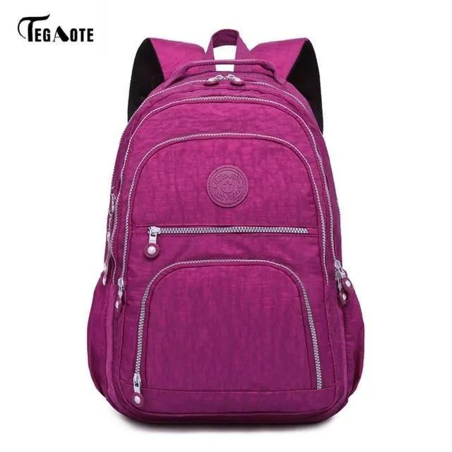 Schultasche wasserdichte Nylon Marke Laptop Rucksäcke für Teenager Frauen Rucksack Freizeit Schultertaschen Computer Packsack