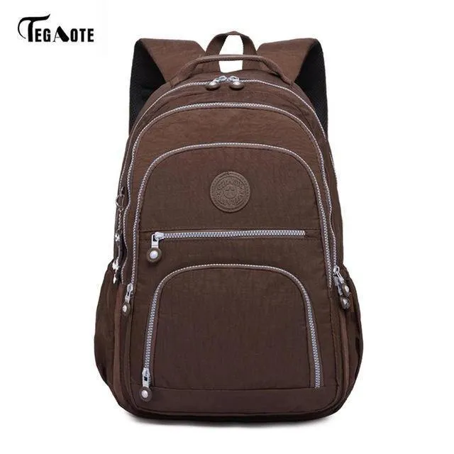 Schultasche wasserdichte Nylon Marke Laptop Rucksäcke für Teenager Frauen Rucksack Freizeit Schultertaschen Computer Packsack