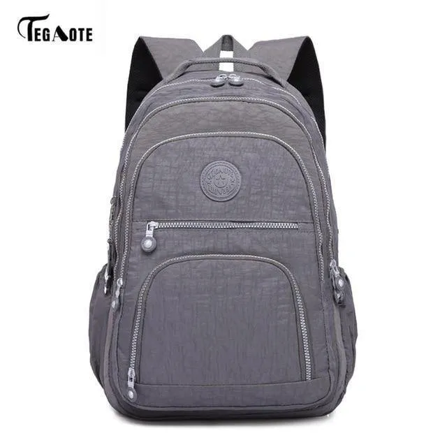 Schultasche wasserdichte Nylon Marke Laptop Rucksäcke für Teenager Frauen Rucksack Freizeit Schultertaschen Computer Packsack