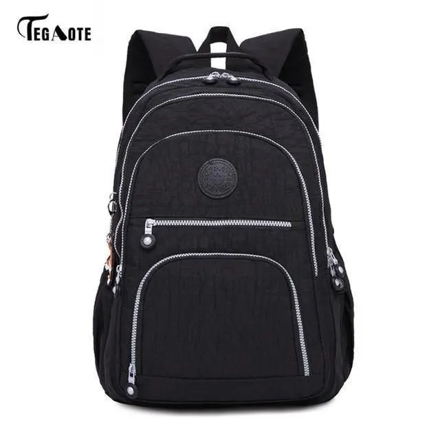 Schultasche wasserdichte Nylon Marke Laptop Rucksäcke für Teenager Frauen Rucksack Freizeit Schultertaschen Computer Packsack