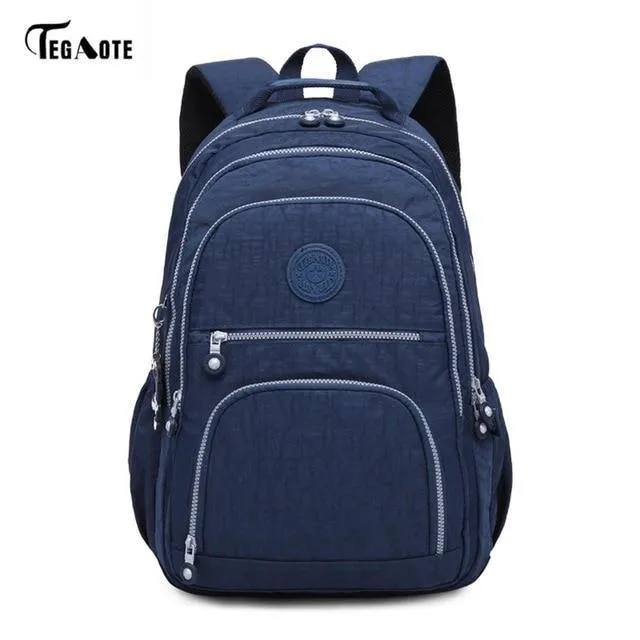 Schultasche wasserdichte Nylon Marke Laptop Rucksäcke für Teenager Frauen Rucksack Freizeit Schultertaschen Computer Packsack