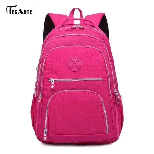 Schultasche wasserdichte Nylon Marke Laptop Rucksäcke für Teenager Frauen Rucksack Freizeit Schultertaschen Computer Packsack