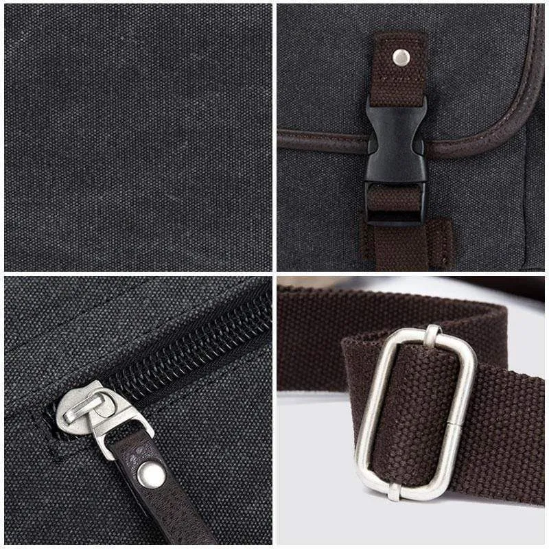 Herren Umhängetasche Reise Umhängetaschen Kausal Canvas Messenger Bag Patchwork Multifunktions Laptop Handtasche Schule Tote