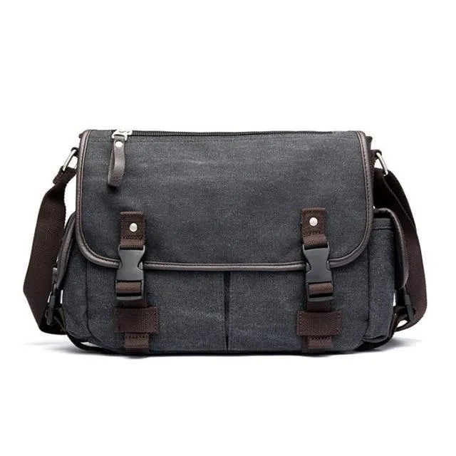 Herren Umhängetasche Reise Umhängetaschen Kausal Canvas Messenger Bag Patchwork Multifunktions Laptop Handtasche Schule Tote