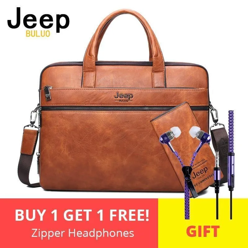 Herren Aktentasche Taschen für 14" Laptop Mann Business Tasche 2er Set Handtaschen Hochwertiges Leder Büro Schultertaschen Tote
