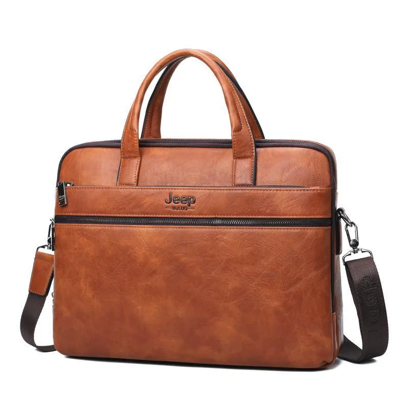 Herren Aktentasche Taschen für 14" Laptop Mann Business Tasche 2er Set Handtaschen Hochwertiges Leder Büro Schultertaschen Tote