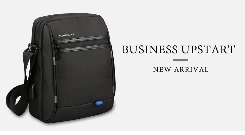 Herren-Kuriertaschen, wasserdicht, für Schule und Business, Tragegriff, 9.7 Zoll, modische Schulter-Crossbody-Taschen