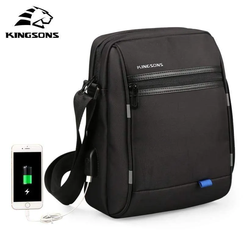 Herren-Kuriertaschen, wasserdicht, für Schule und Business, Tragegriff, 9.7 Zoll, modische Schulter-Crossbody-Taschen