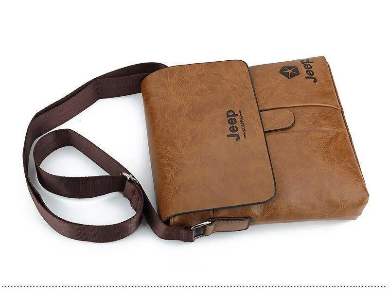 PU-Leder Herren Umhängetasche mit festem Bezug Herren Leder Messenger Bag Herren Umhängetasche für modische Herrentaschen