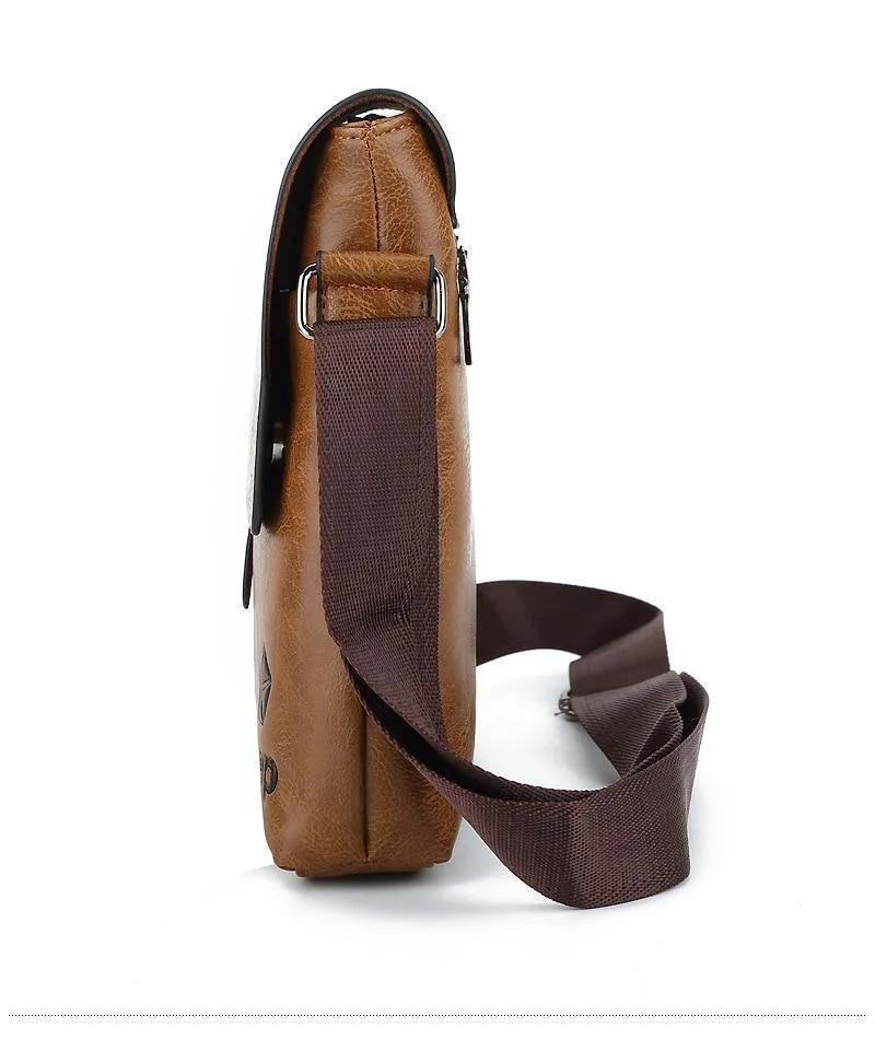 PU-Leder Herren Umhängetasche mit festem Bezug Herren Leder Messenger Bag Herren Umhängetasche für modische Herrentaschen