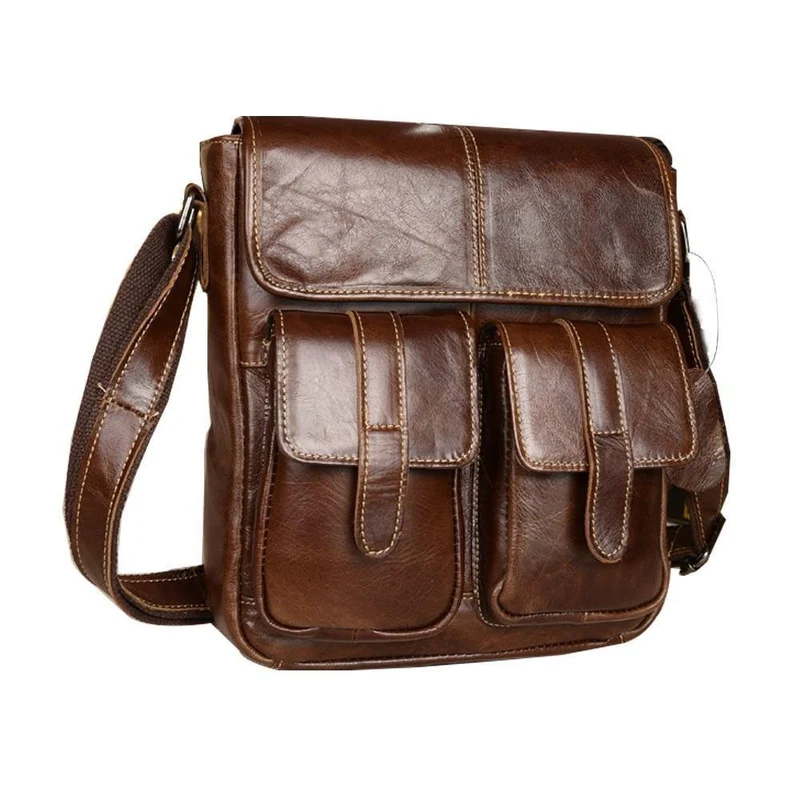 Leder Herren Taschen Mode Männliche Umhängetasche Herren Kleine Aktentasche Mann Lässig Umhängetaschen Schulter Handtasche