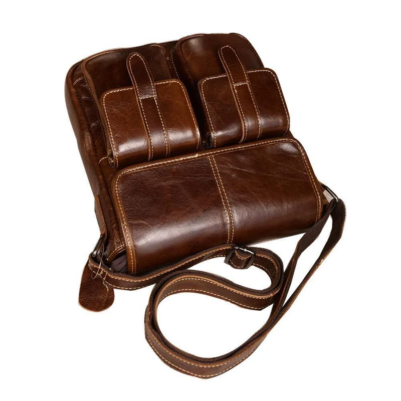 Leder Herren Taschen Mode Männliche Umhängetasche Herren Kleine Aktentasche Mann Lässig Umhängetaschen Schulter Handtasche