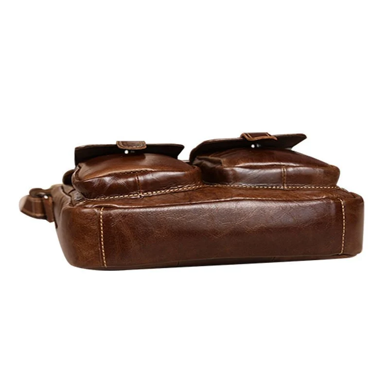 Leder Herren Taschen Mode Männliche Umhängetasche Herren Kleine Aktentasche Mann Lässig Umhängetaschen Schulter Handtasche