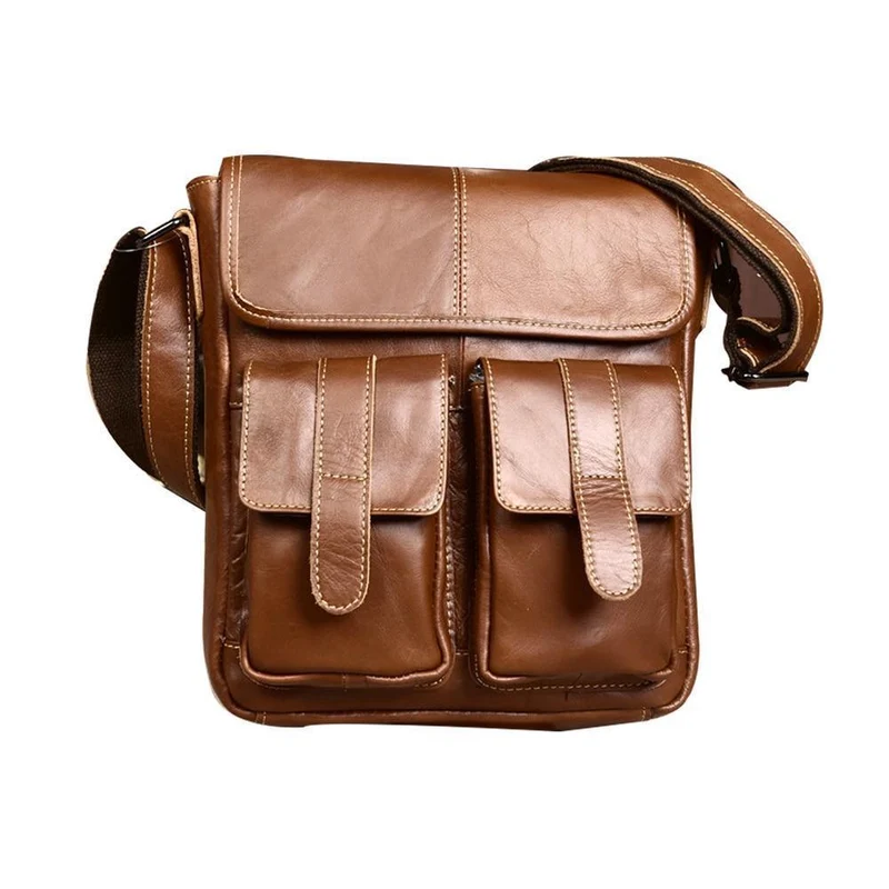 Leder Herren Taschen Mode Männliche Umhängetasche Herren Kleine Aktentasche Mann Lässig Umhängetaschen Schulter Handtasche