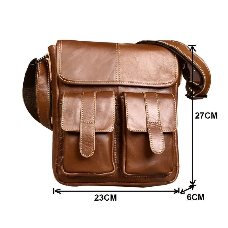 Leder Herren Taschen Mode Männliche Umhängetasche Herren Kleine Aktentasche Mann Lässig Umhängetaschen Schulter Handtasche