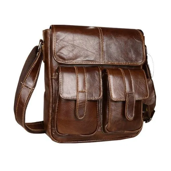 Leder Herren Taschen Mode Männliche Umhängetasche Herren Kleine Aktentasche Mann Lässig Umhängetaschen Schulter Handtasche
