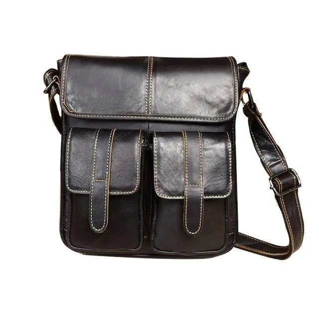 Leder Herren Taschen Mode Männliche Umhängetasche Herren Kleine Aktentasche Mann Lässig Umhängetaschen Schulter Handtasche