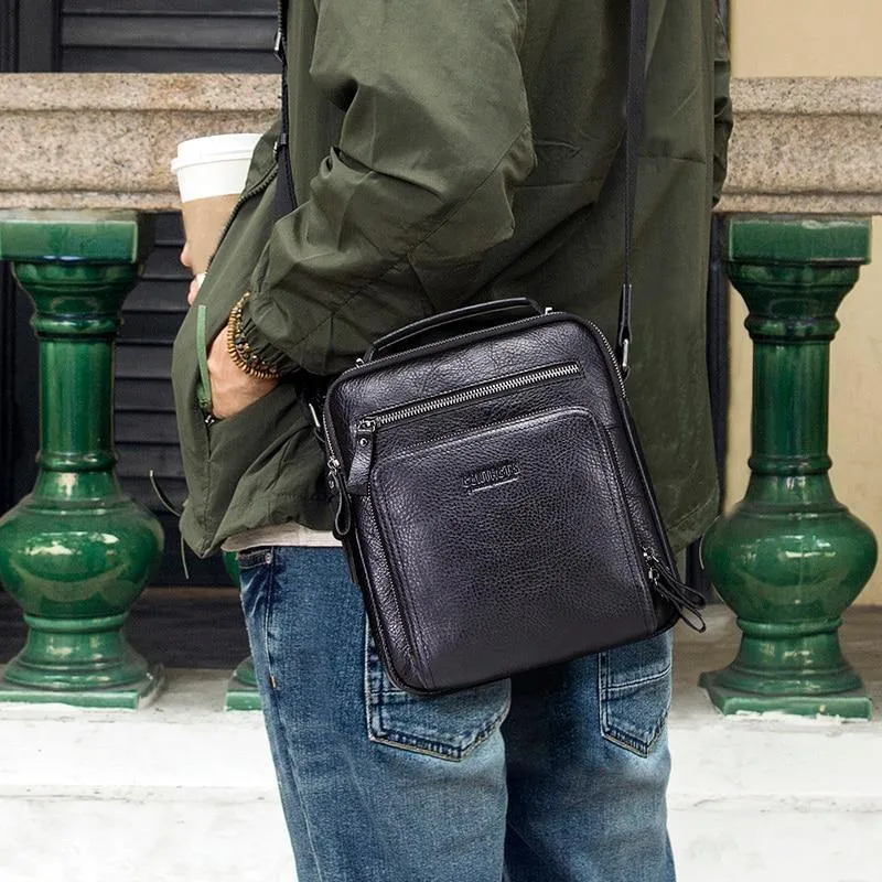 Leder männer schulter tasche umhängetaschen für männer hohe qualität bolsas mode umhängetasche für 9.7 "Ipad
