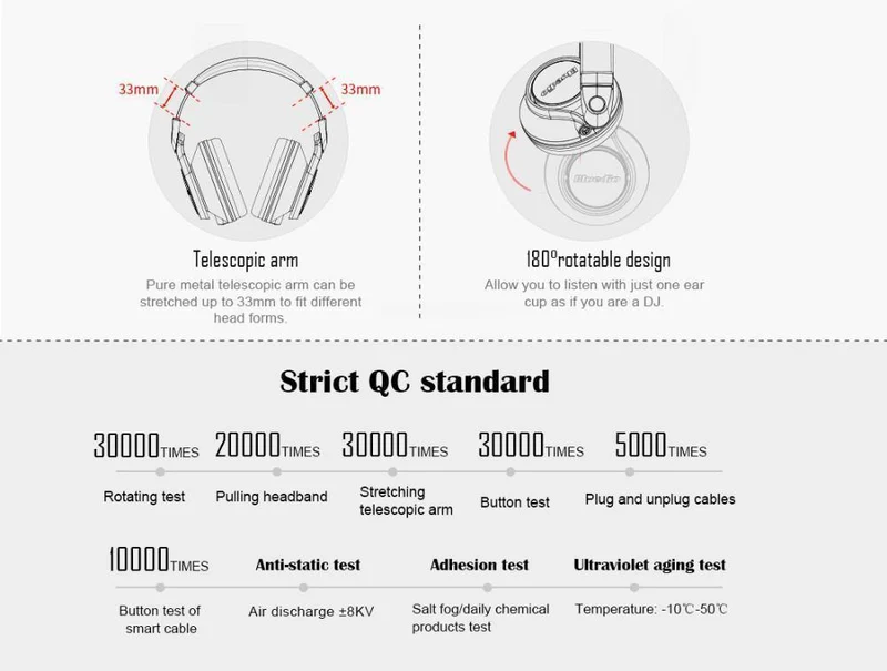 Bluedio UFO PLUS High-End Kabellose Bluetooth-Kopfhörer PPS12-Treiber Kopfbügel mit Mikrofon für Telefone