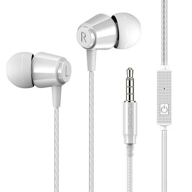 FLOVEME 3.5mm Bass Kopfhörer Für Xiaomi Samsung In-Ohr Sport Kopfhörer Mit Mic Für iPhone Headset Fone De Ouvido auriculares MP3