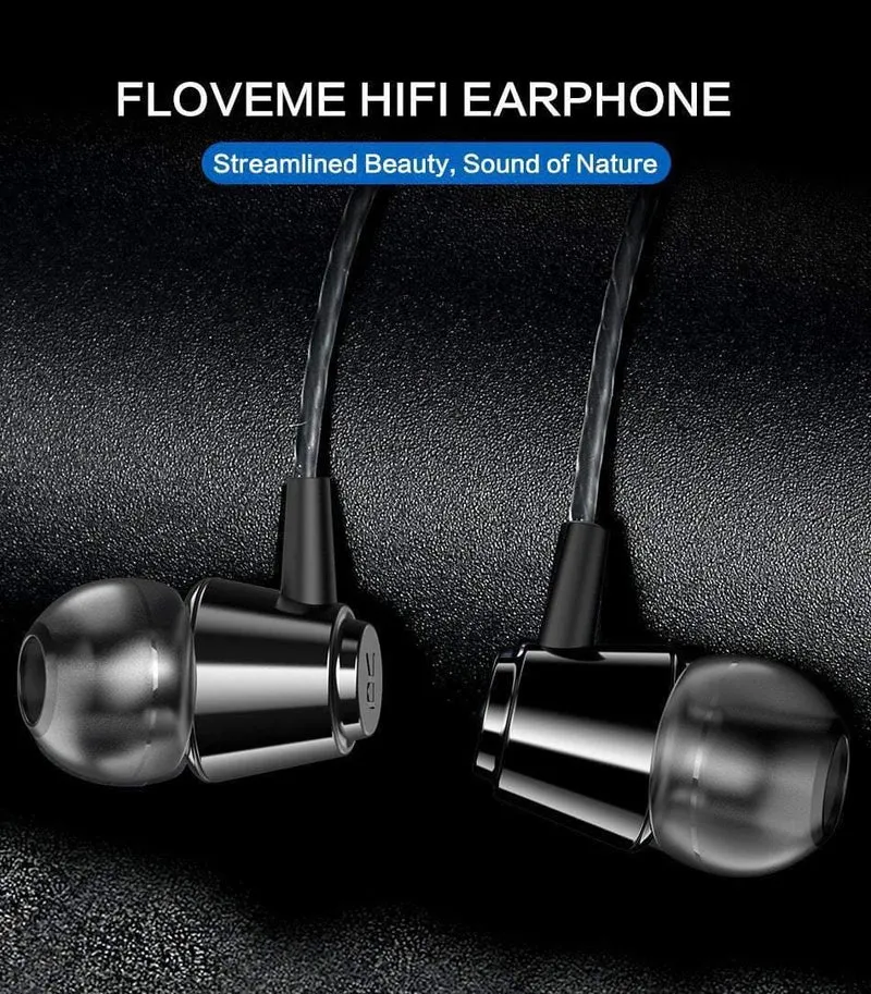 FLOVEME 3.5mm Bass Kopfhörer Für Xiaomi Samsung In-Ohr Sport Kopfhörer Mit Mic Für iPhone Headset Fone De Ouvido auriculares MP3