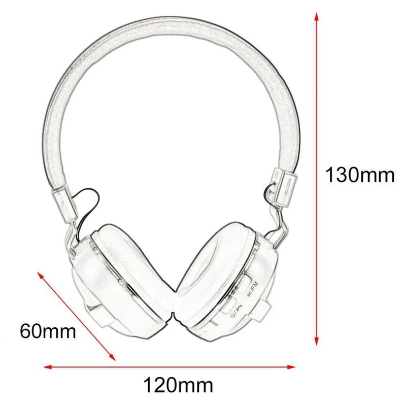 Faltbare Bluetooth V4.1 Kopfhörer Stereo Headset Mikrofon Noise Cancelling Wireless Headset für Tablet-Handy