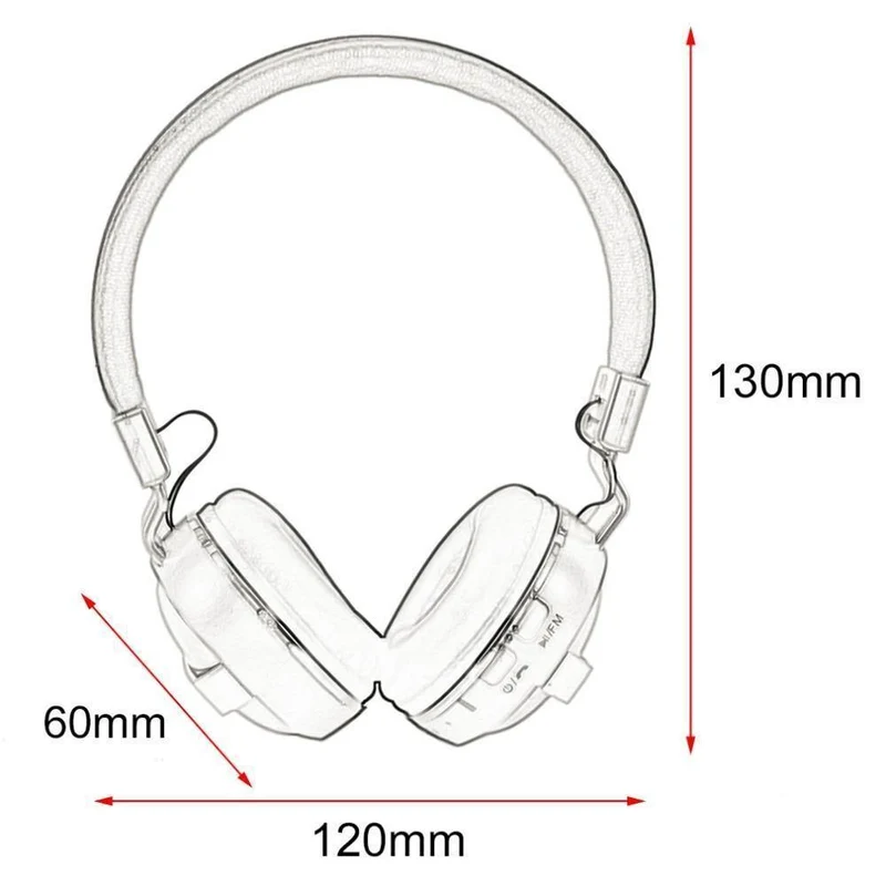 Faltbare Bluetooth V4.1 Kopfhörer Stereo Headset Mikrofon Noise Cancelling Wireless Headset für Tablet-Handy