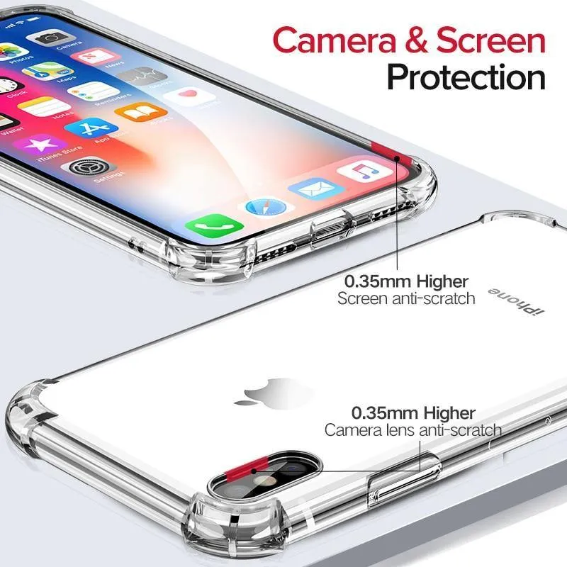 Ugreen Hülle für iPhone 7 8 Plus Hülle stoßfeste Rückseite für iPhone X Xs Max Handyhülle HD Clear Schutzhülle für iPhone 7 Hülle