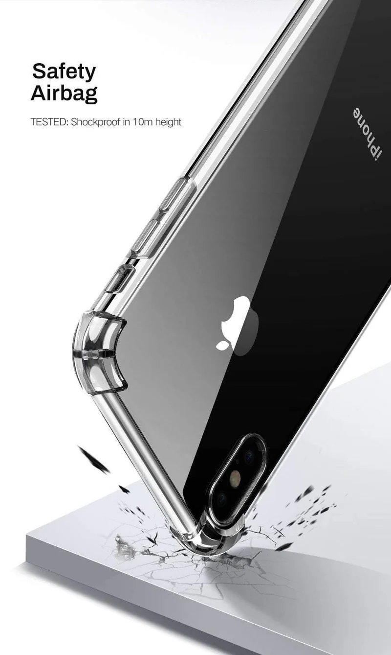 Ugreen Hülle für iPhone 7 8 Plus Hülle stoßfeste Rückseite für iPhone X Xs Max Handyhülle HD Clear Schutzhülle für iPhone 7 Hülle