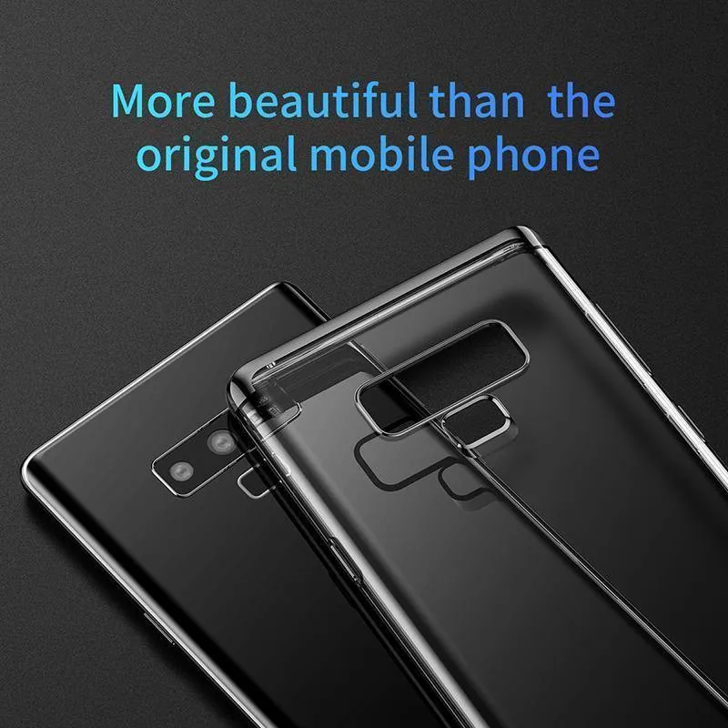 Baseus luxury weichen silikon case für samsung note xnumx ultra thin transparent klar case für samsung galaxy note xnumx telefon abdeckung
