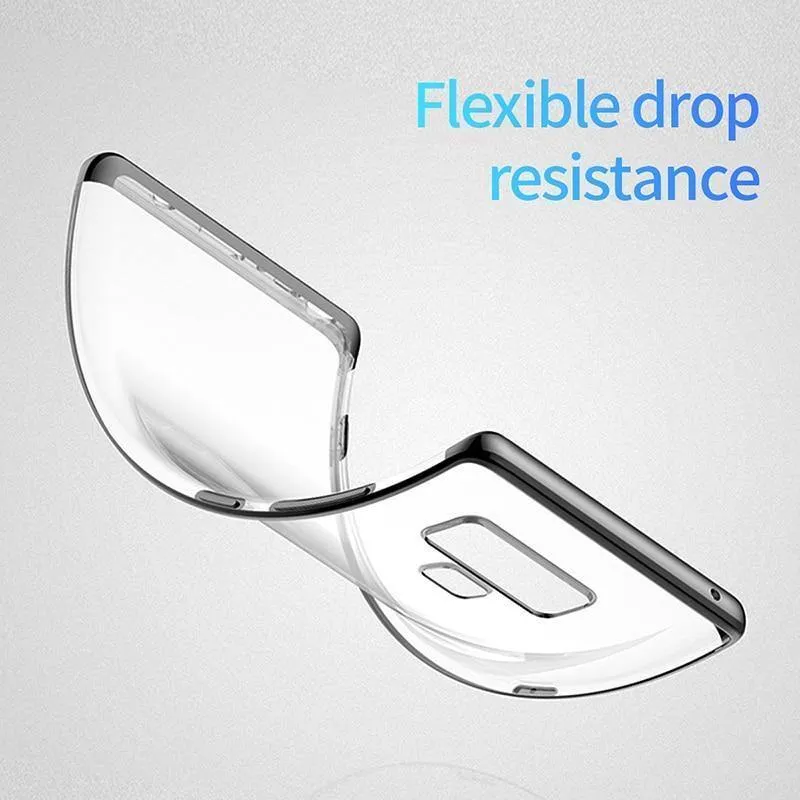 Baseus luxury weichen silikon case für samsung note xnumx ultra thin transparent klar case für samsung galaxy note xnumx telefon abdeckung