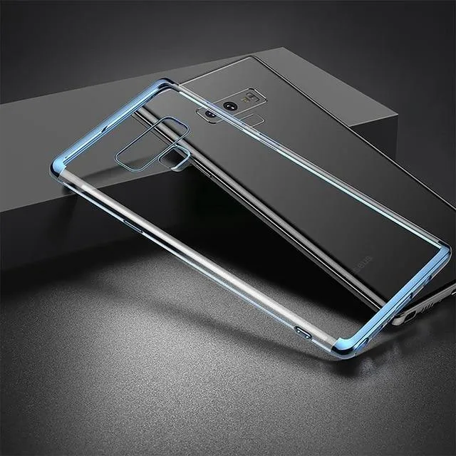 Baseus luxury weichen silikon case für samsung note xnumx ultra thin transparent klar case für samsung galaxy note xnumx telefon abdeckung