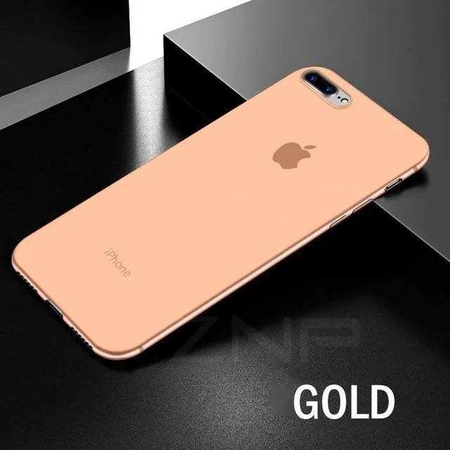 ZNP Ultra Thin Matte Phone Case For iPhone 6 6s 7 8 Plus 0.26mm Slim Full Cover Cases For iPhone X 8 7 Plus 6 6s Case Shell P30