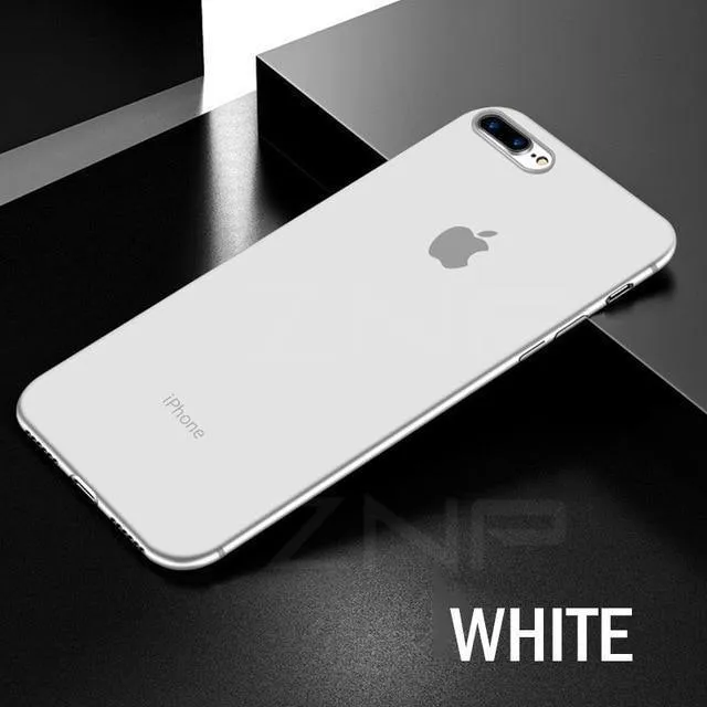 ZNP Ultra Thin Matte Phone Case For iPhone 6 6s 7 8 Plus 0.26mm Slim Full Cover Cases For iPhone X 8 7 Plus 6 6s Case Shell P30
