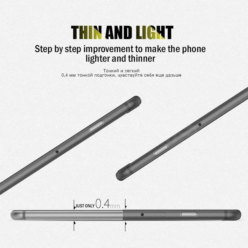 ZNP Ultra Thin Matte Phone Case For iPhone 6 6s 7 8 Plus 0.26mm Slim Full Cover Cases For iPhone X 8 7 Plus 6 6s Case Shell P30