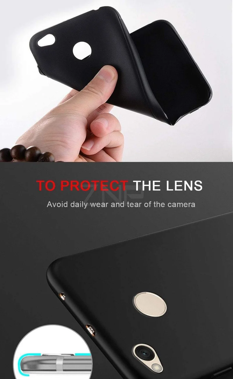 ZNP Ultra Thin Silicone Phone Case For Xiaomi Redmi Note 5 5A Redmi 5 Plus S2 Matte Cover Case For Redmi 4X 5A 6A 6 Pro S2 Case
