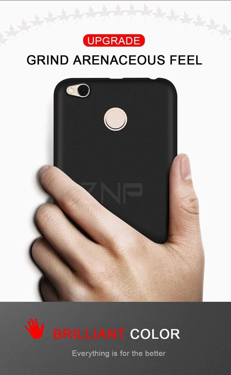 ZNP Ultra Thin Silicone Phone Case For Xiaomi Redmi Note 5 5A Redmi 5 Plus S2 Matte Cover Case For Redmi 4X 5A 6A 6 Pro S2 Case