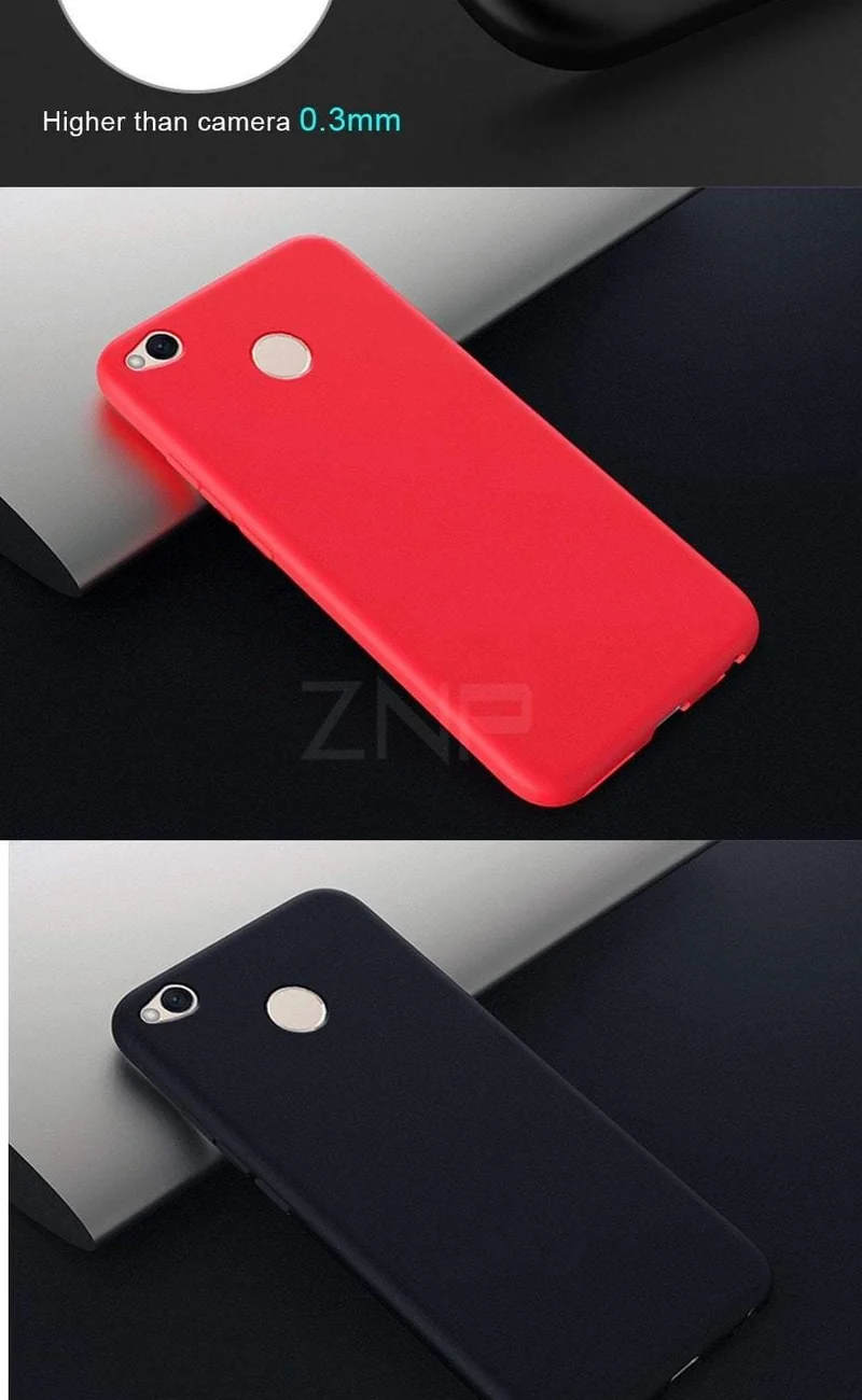 ZNP Ultra Thin Silicone Phone Case For Xiaomi Redmi Note 5 5A Redmi 5 Plus S2 Matte Cover Case For Redmi 4X 5A 6A 6 Pro S2 Case
